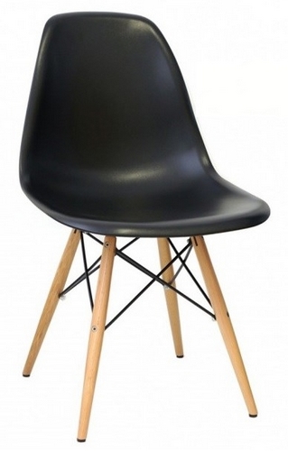CADEIRA CHARLES EAMES DKR MADEIRA - Assento Preto